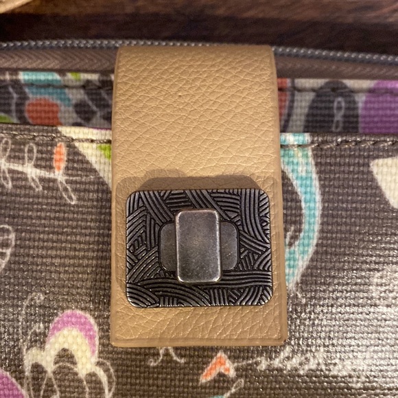 Sakroots | Slate Songbird Artist Circle Crossbody Clutch Purse-NWOT - Picture 4 of 16